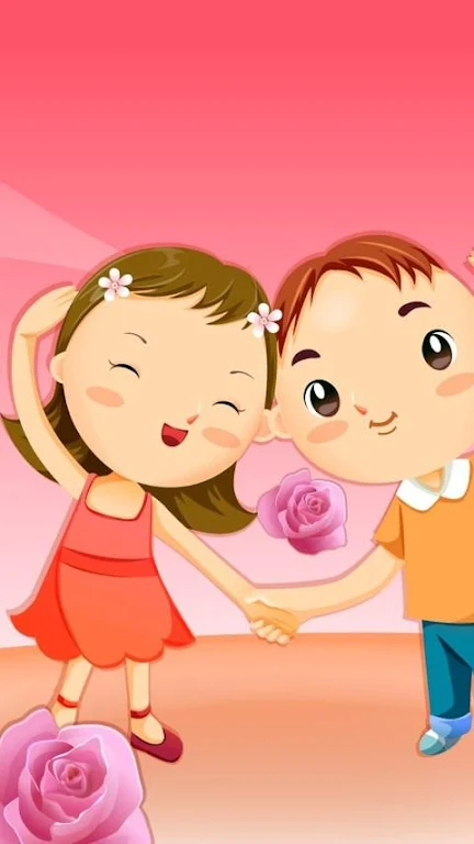 cartoon love wallpaper ဖန်သားပြင်ဓာတ်ပုံ 0