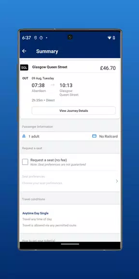 ScotRail Train Times & Tickets Capture d'écran 2