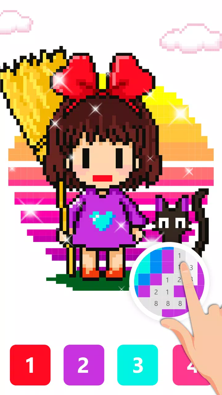 Pix123——数字填色，像素艺术放松绘画应用截图第0张