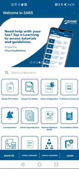 SARS Mobile eFiling Captura de tela 3