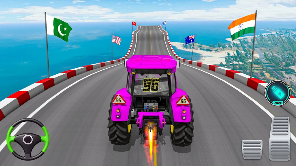 Mega Ramp Tractor Stunt Game 스크린샷 3