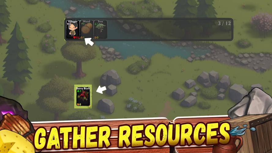 Landstack: card village game Скриншот 0
