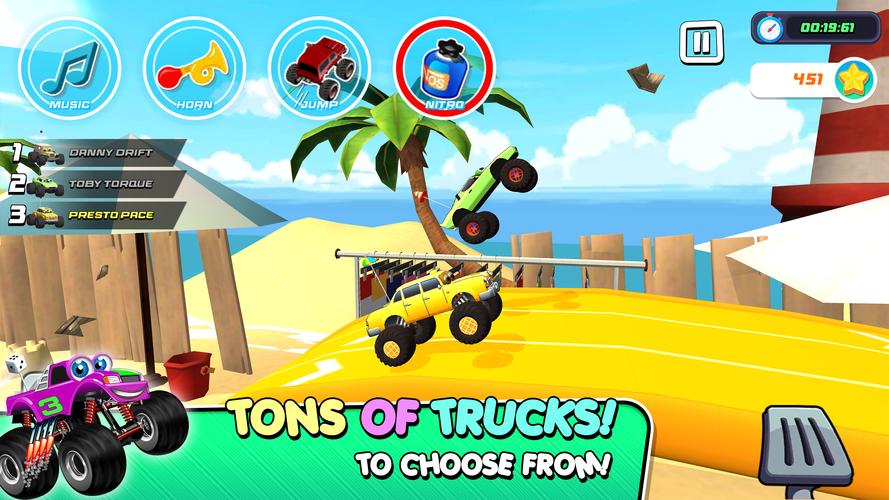 Monster Trucks Game for Kids 3 Captura de pantalla 1