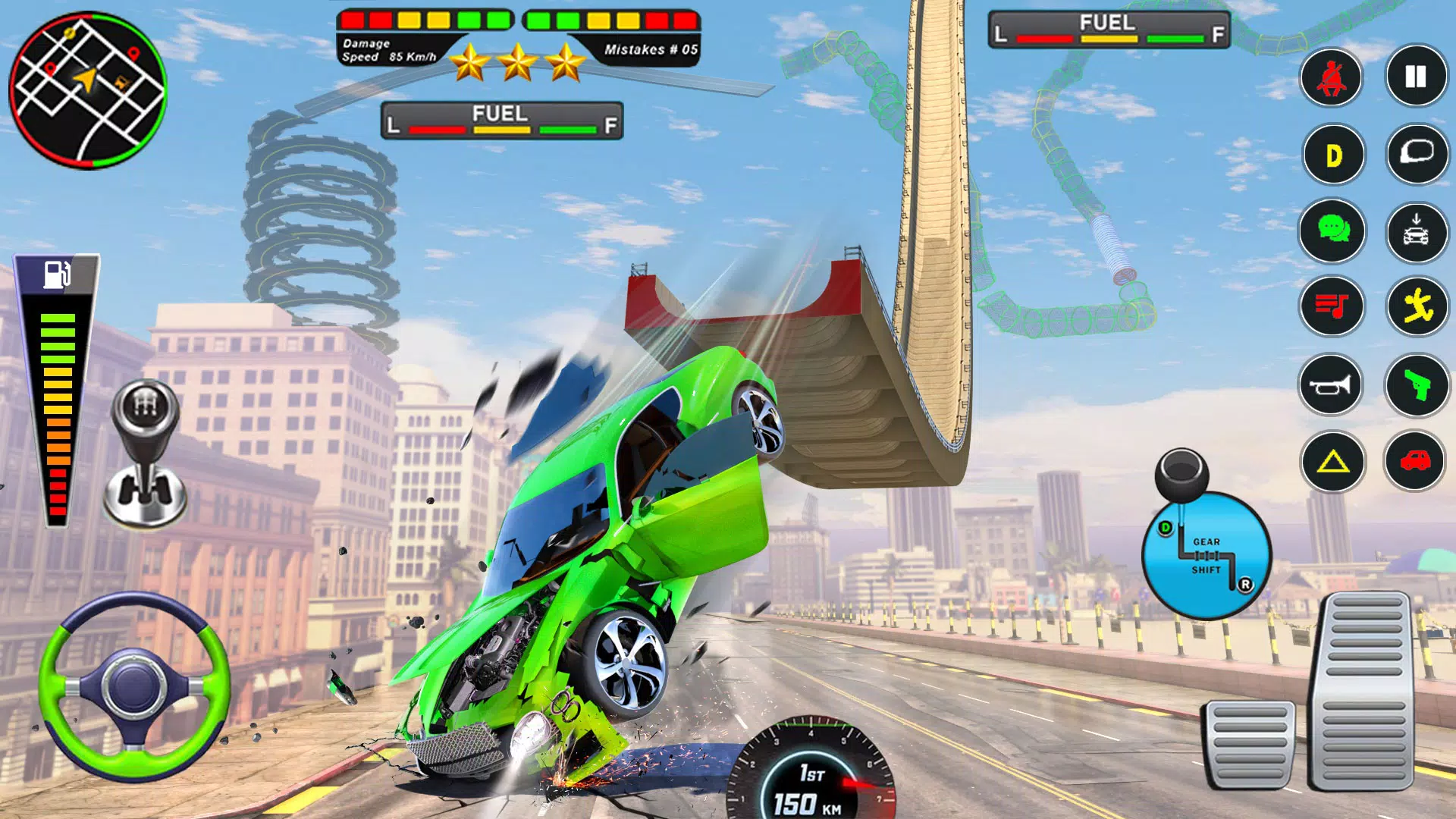 Mega Ramp Car Crash Simulator Capture d'écran 2