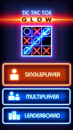 Tic Tac Toe Glow: 2 Players Tangkapan skrin 0