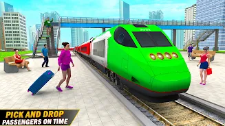 City Train Driving Train Games स्क्रीनशॉट 1