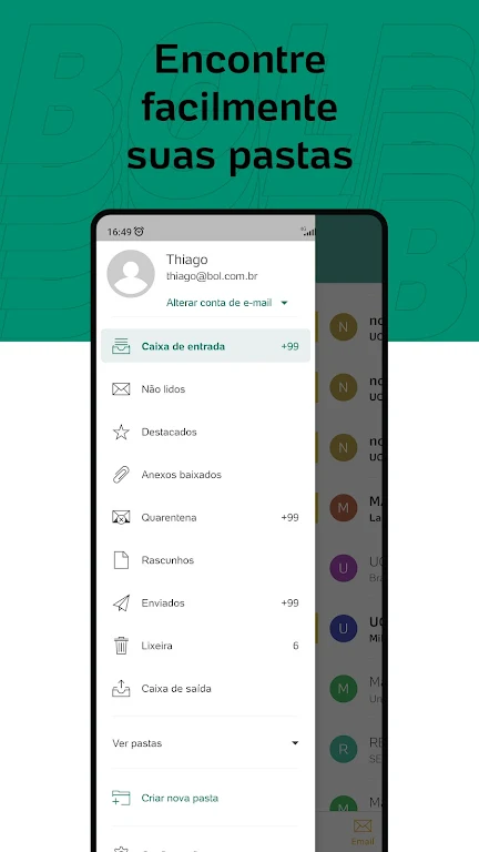 BOL Mail Captura de pantalla 3