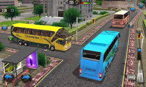 Offroad School Bus Drive Games Screenshot 1