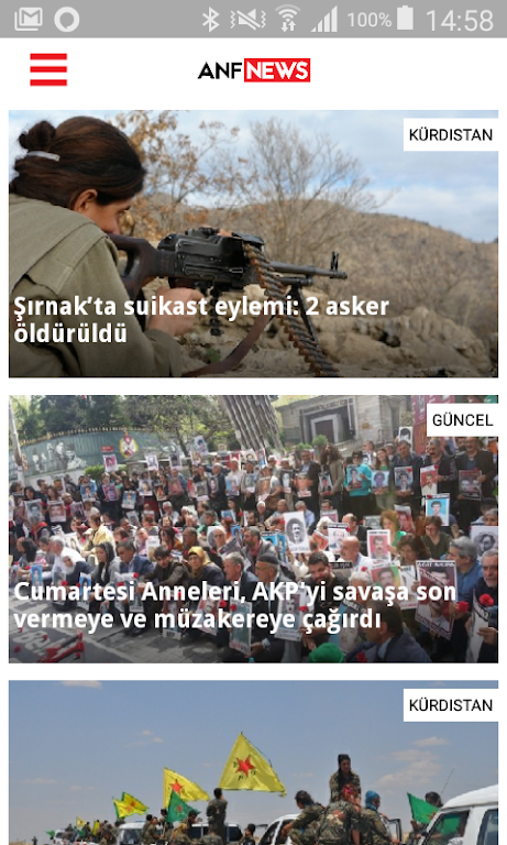 ANF Haber Ajansı Screenshot 0