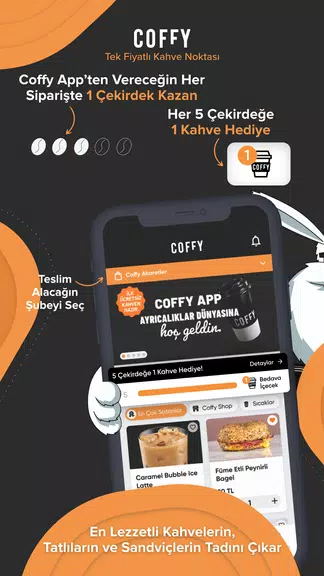 Coffy - Kahve Siparişi Captura de tela 2