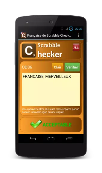 Word Checker - French Ekran Görüntüsü 0