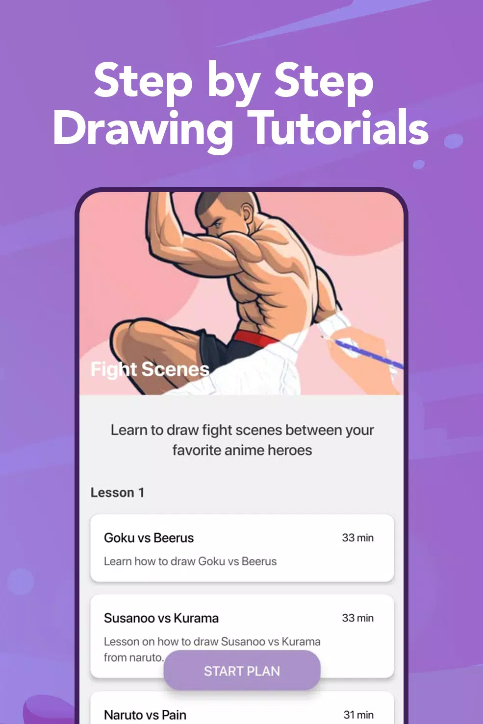 Learn to Draw Anime by Steps Schermafbeelding 1