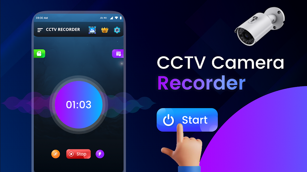 CCTV Camera Video Recorder App Captura de tela 0