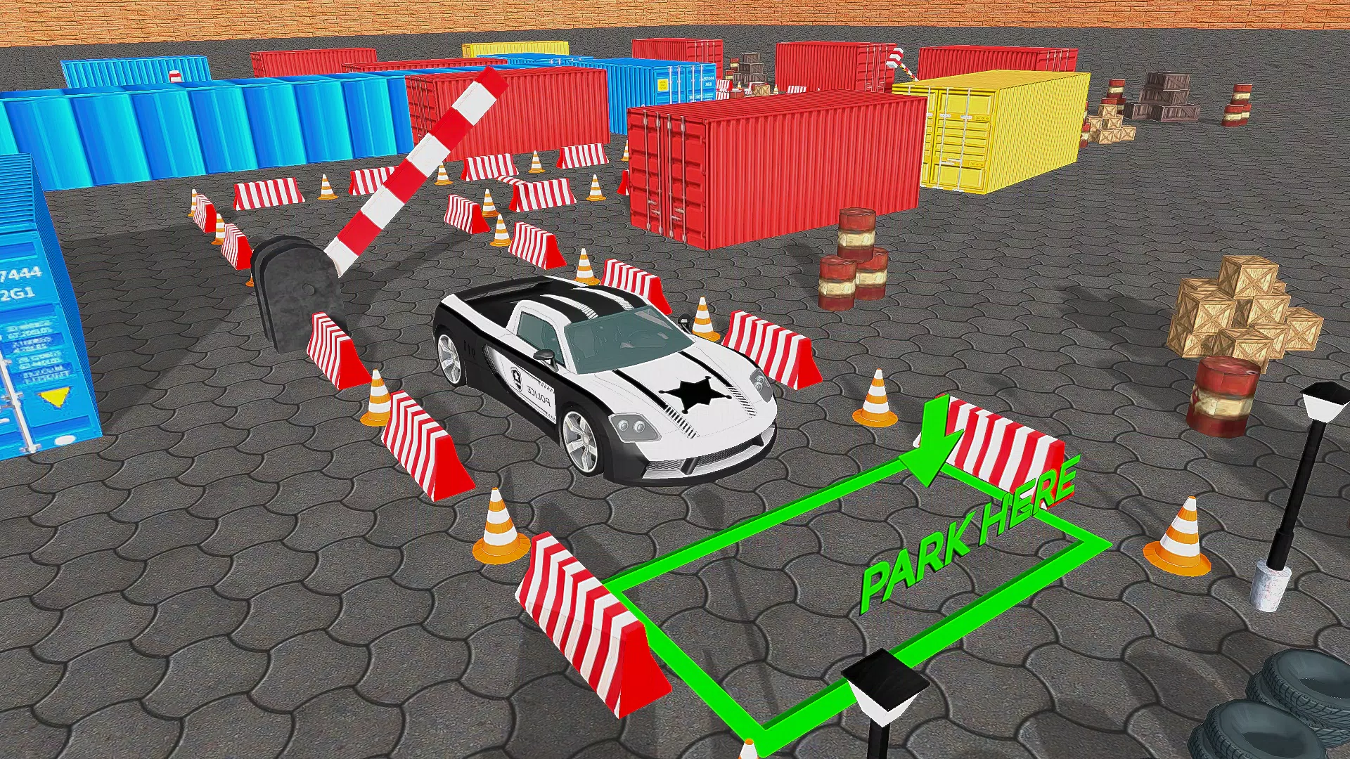 Police Car Parking Car Game 3D Скриншот 0