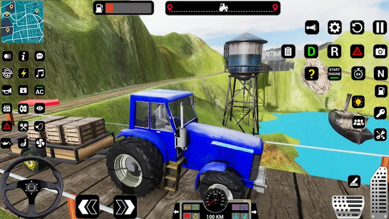 Tractor Trolly Driving Games Capture d'écran 1