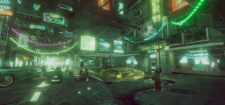 VR Cyberpunk City 스크린샷 3