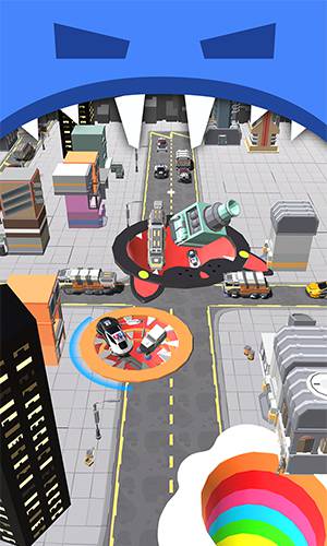 City Hole Io: Robot Attack Tangkapan skrin 0