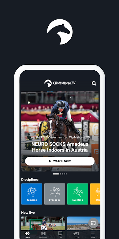 ClipMyHorse.TV & FEI.TV Ảnh chụp màn hình 0