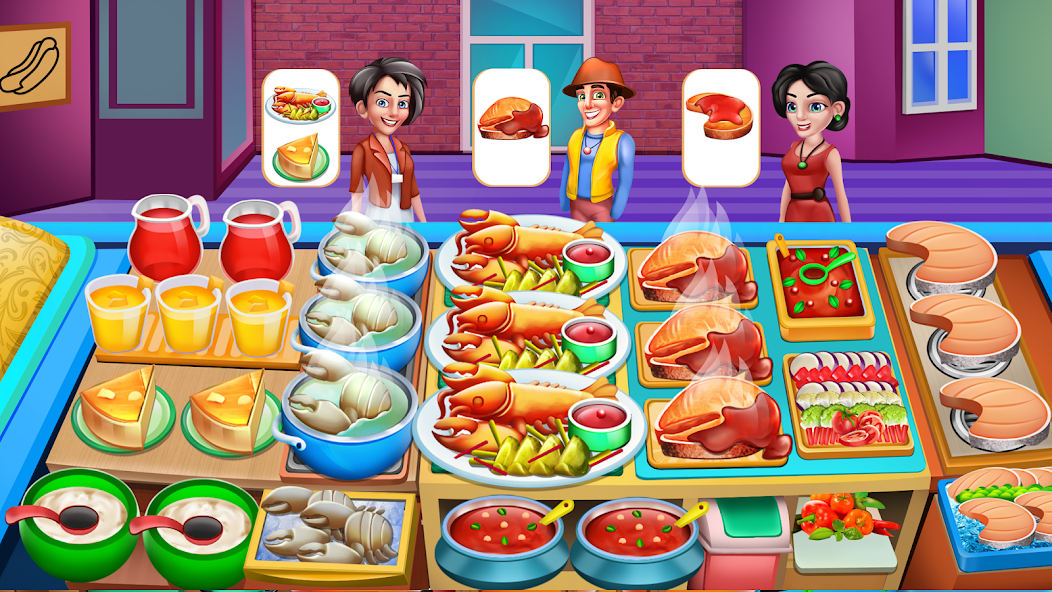 Cooking Food: Time Management Mod Capture d'écran 3