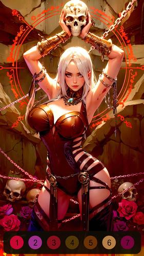 Halloween Witch Coloring Games ဖန်သားပြင်ဓာတ်ပုံ 1