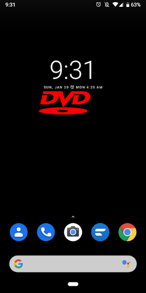 Bouncing DVD Screensaver Live Captura de tela 2