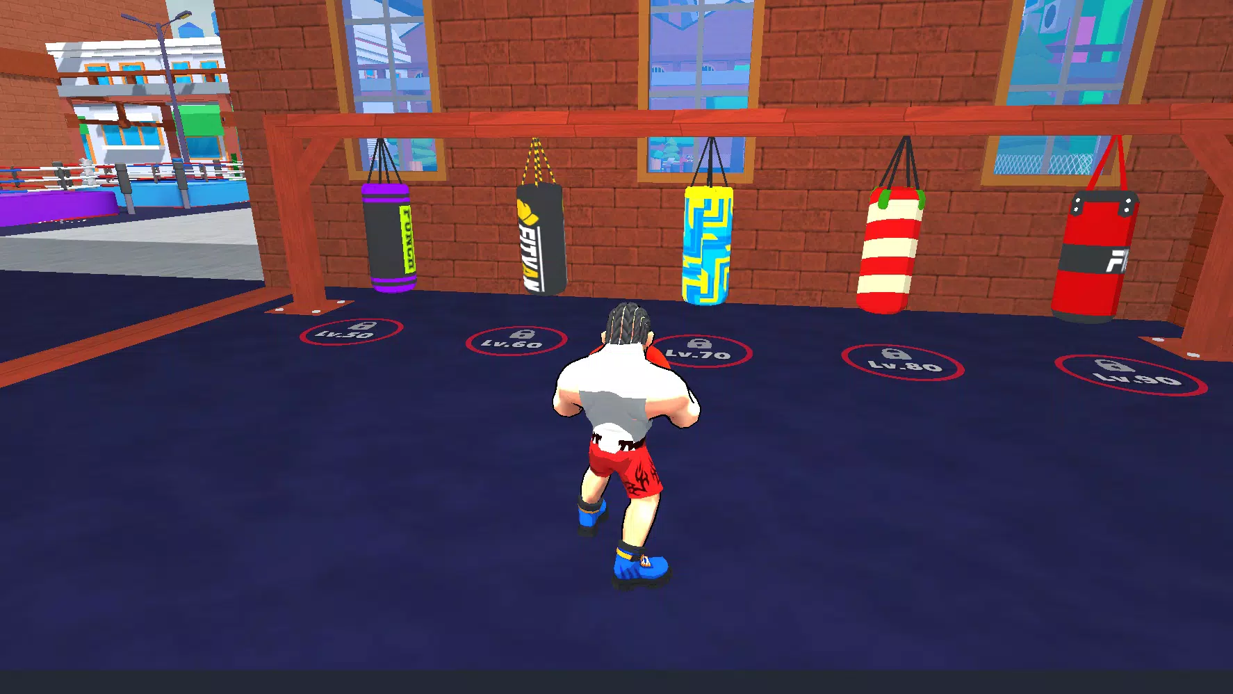 Boxing Clicker Simulator ဖန်သားပြင်ဓာတ်ပုံ 0