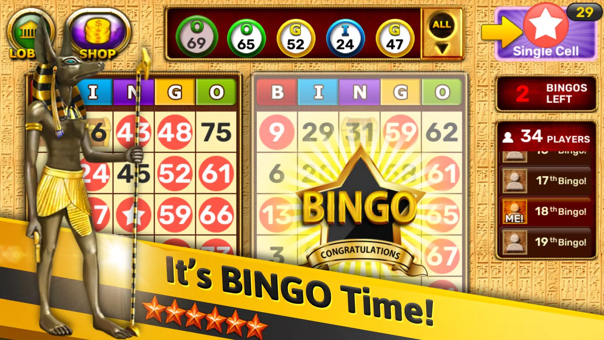 Bingo - Pharaoh's Way Ekran Görüntüsü 0