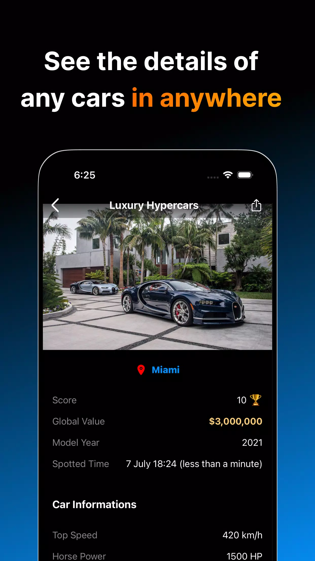 Car Spotting App Ảnh chụp màn hình 2