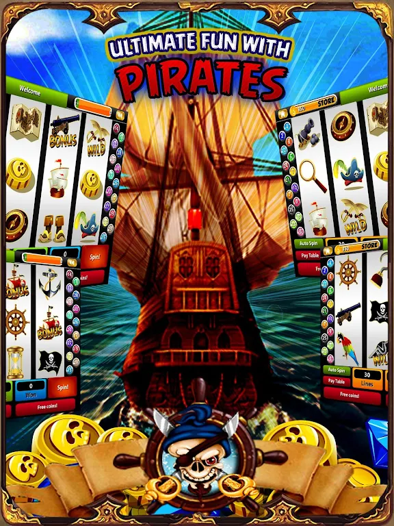 Pirate Treasure Mega Slots Ekran Görüntüsü 2