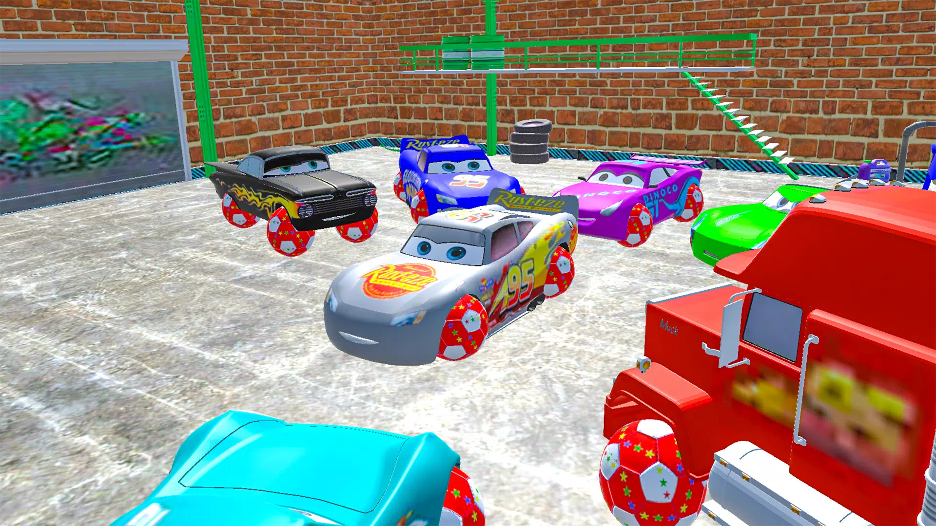 Schermata McQueen and Crazy Racing Cars 1