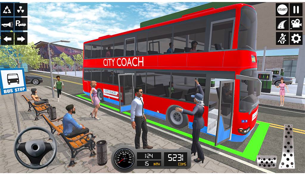 Driving Simulator 3d Bus Games Zrzut ekranu 3