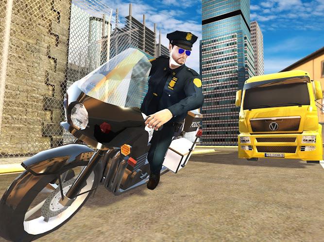 US Police Bike Chase Game Capture d'écran 2