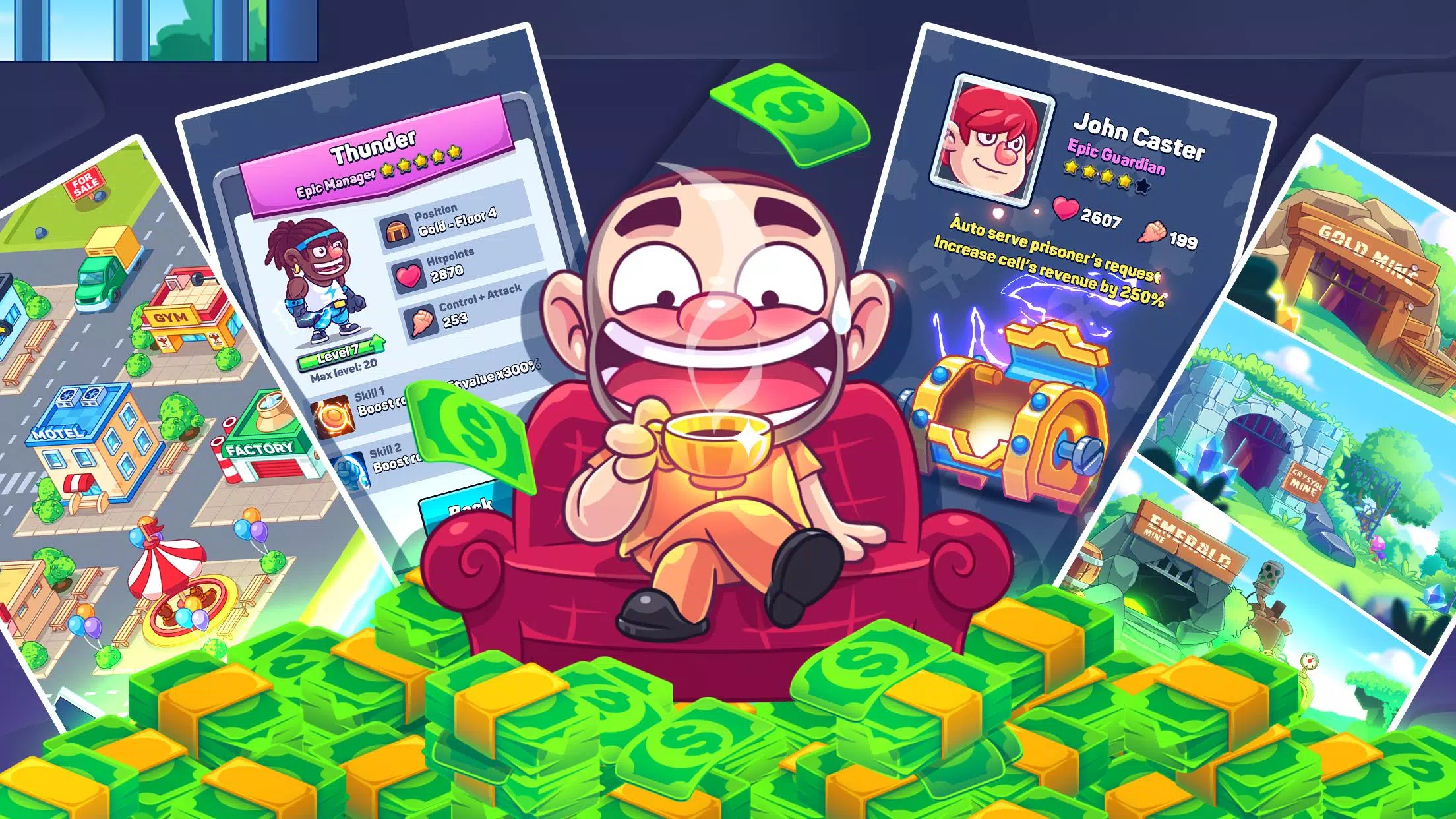 Idle Prisoner  Inc - Mine & Crafting Building Schermafbeelding 2