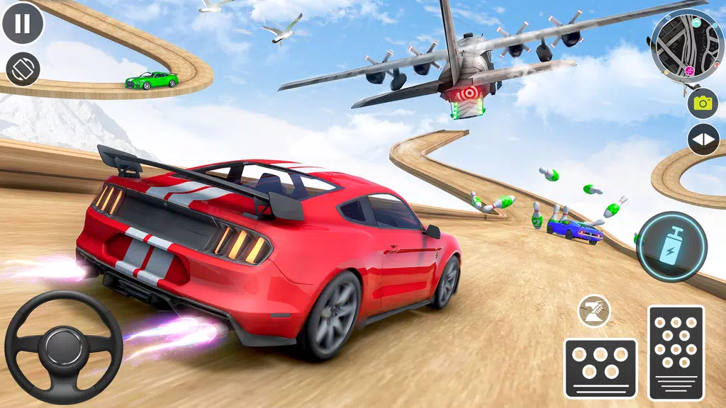 Muscle Car Stunts - Ramp Car Schermafbeelding 1