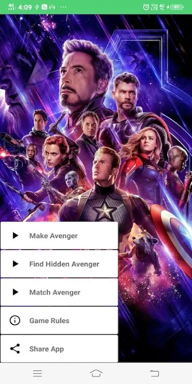 Avengers Cards Flip Game Zrzut ekranu 0