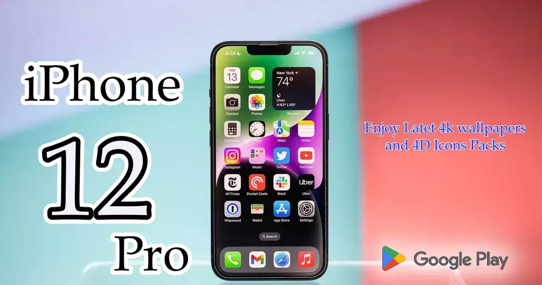 iPhone 12 Pro Launcher Themes Ảnh chụp màn hình 2