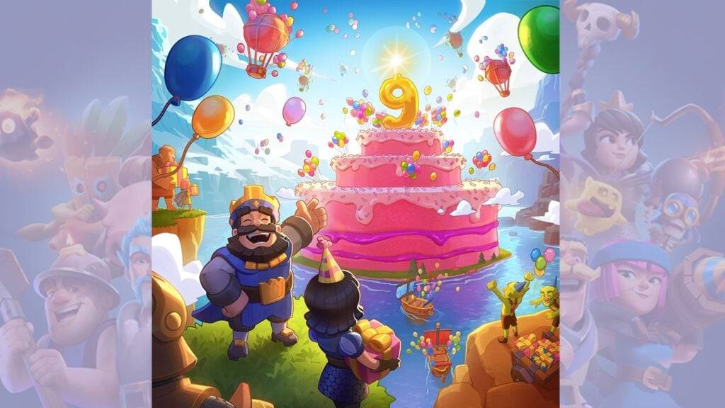 Clash Royale está comemorando seu 9º aniversário com toneladas de desafios e uma nova evolução!