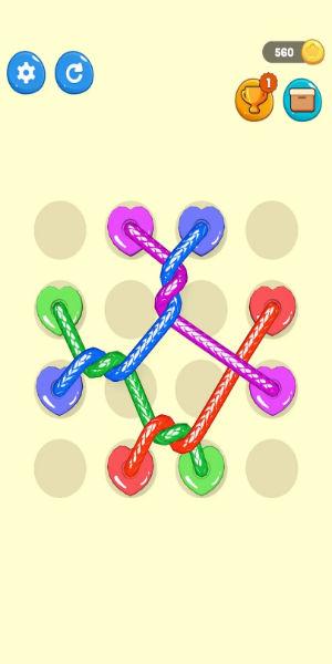 Tangled Line 3D: Knot Twisted 스크린샷 0