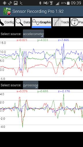 Schermata Sensor Recording Lite 3