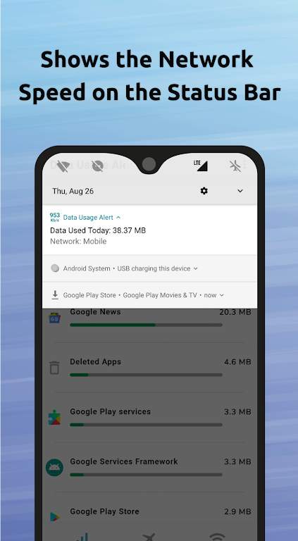 Data Usage Alert + Speed Meter স্ক্রিনশট 3