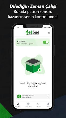 Jetbee -  Kurye Uygulaması ဖန်သားပြင်ဓာတ်ပုံ 2