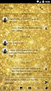 SMS Messages GlitterGold Glass Screenshot 1