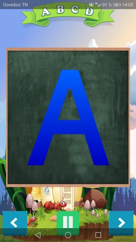 Alphabet français jeu éducatif Captura de tela 1