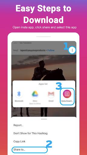 Video Downloader For Insta - IG Stories, Reels Capture d'écran 1