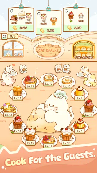 Idle Cat Hotel - Tycoon Games स्क्रीनशॉट 3