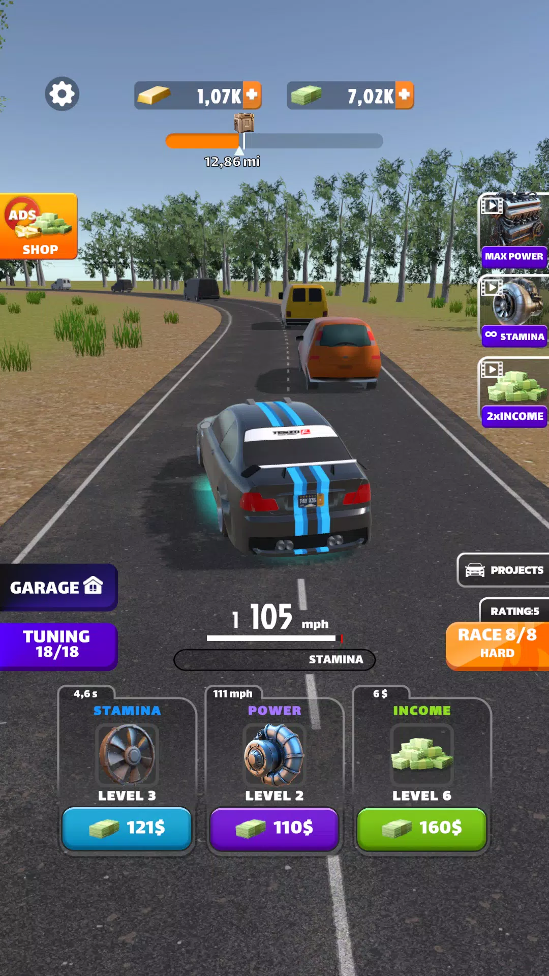 Racing Highway: Car Idle स्क्रीनशॉट 2