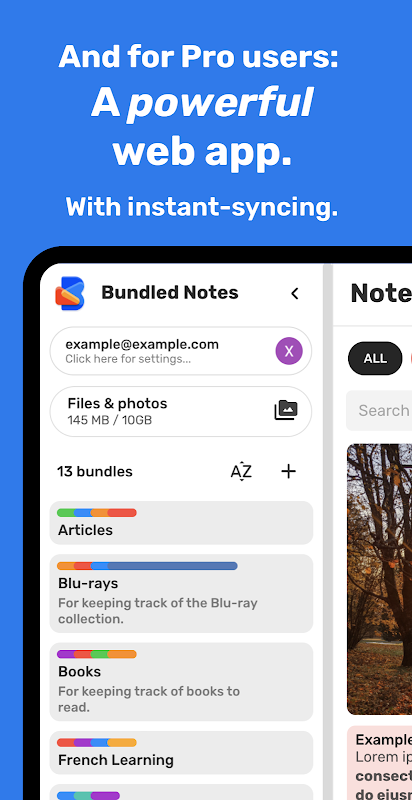 Bundled Notes - Lists, To-do Screenshot 0