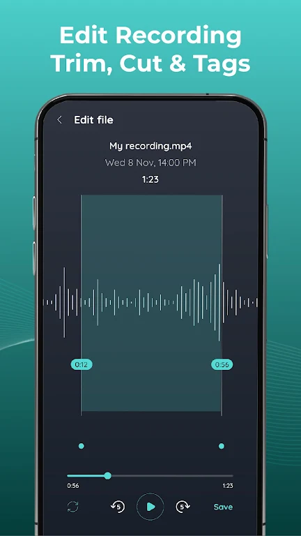 Voice Effect & Audios Recorder ဖန်သားပြင်ဓာတ်ပုံ 1