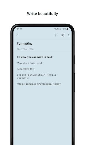 Notally - Minimalist Notes Capture d'écran 2