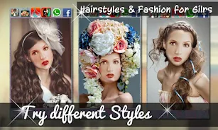 Schermata Hairstyles & Fashion for Girls 0